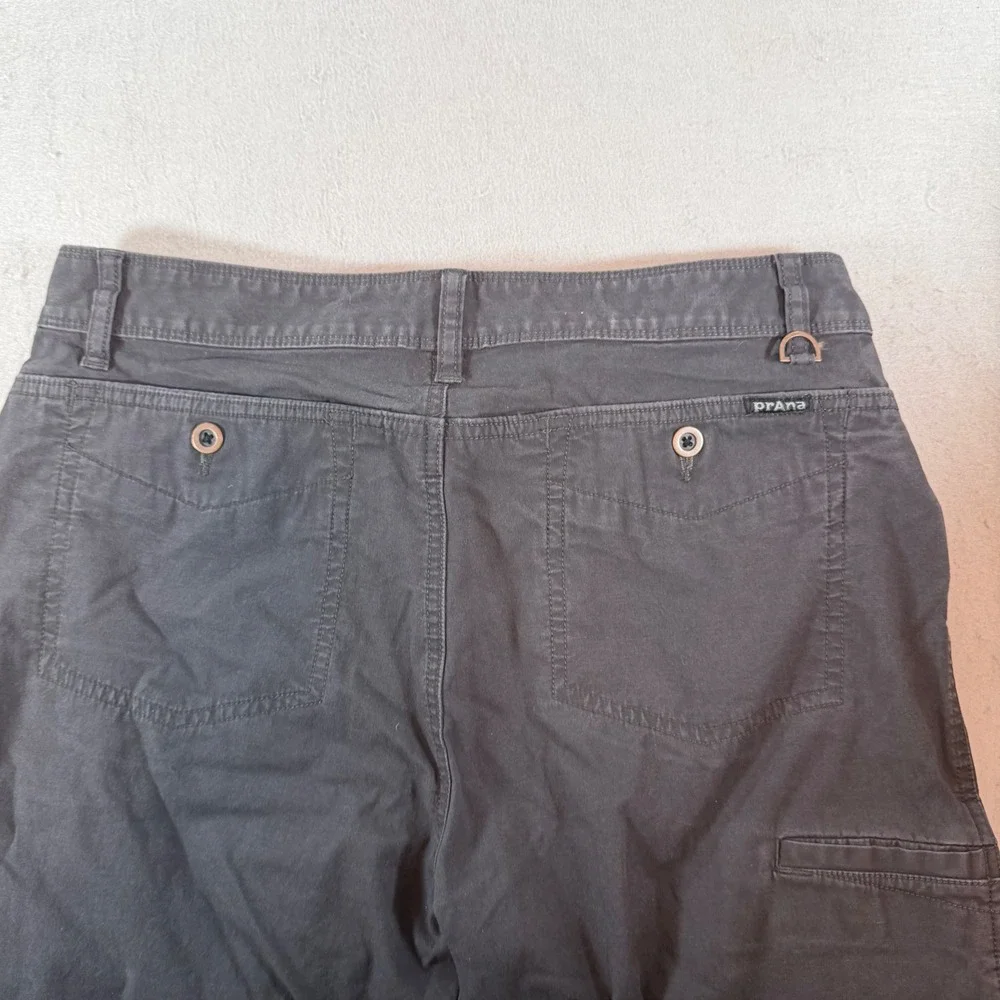 prAna Zion Hiking Cargo Shorts Mens 32 Gray Outdoor Stretch Utility